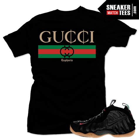 black gucci foams shirt|nike foamposite gucci.